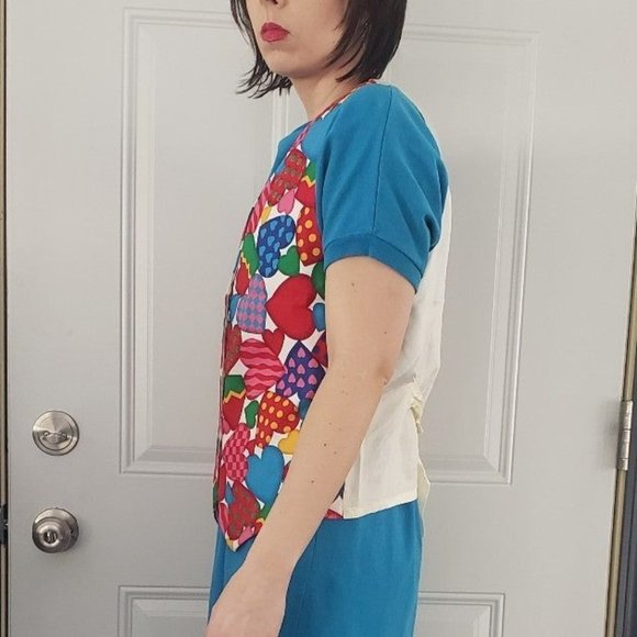 80s/90s Heart Print Vest‎ - Picture 2 of 4